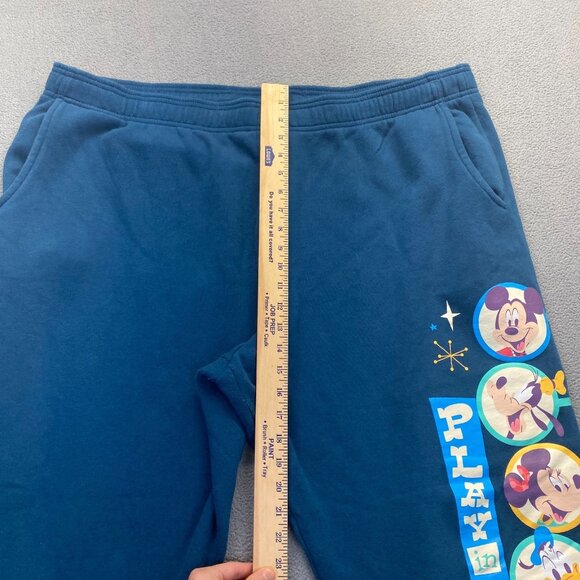 Walt Disney World Jogger Size XXL Green Tapered Sweatpants Mickey Pluto Donald - Picture 5 of 11